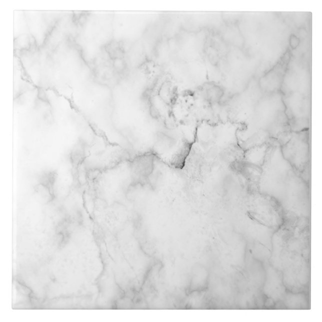 modern chic white and black marble    ceramic tile (Front)