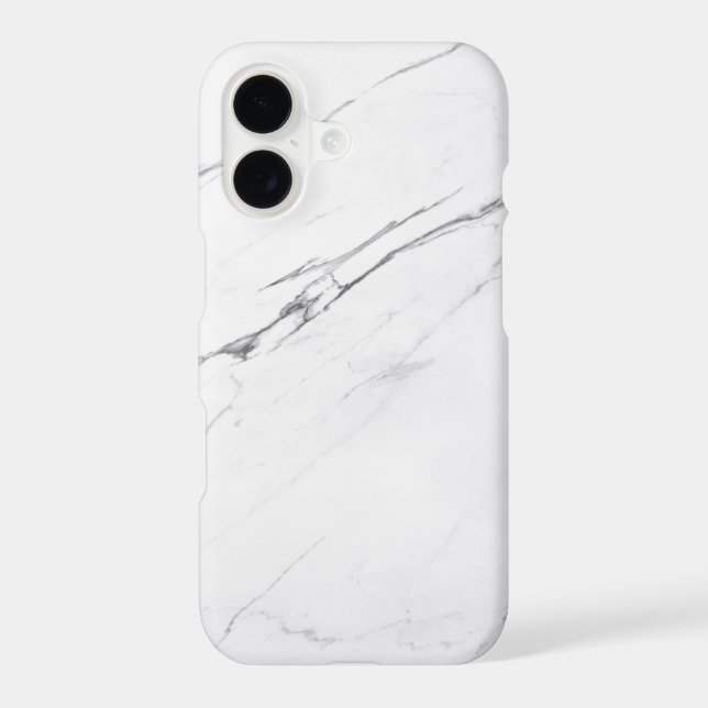 Modern chic white marble Case-Mate iPhone case (Back)