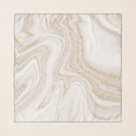Modern chic white marble gold glitter scarf<br><div class="desc">Modern chic white marble gold glitter scarf</div>