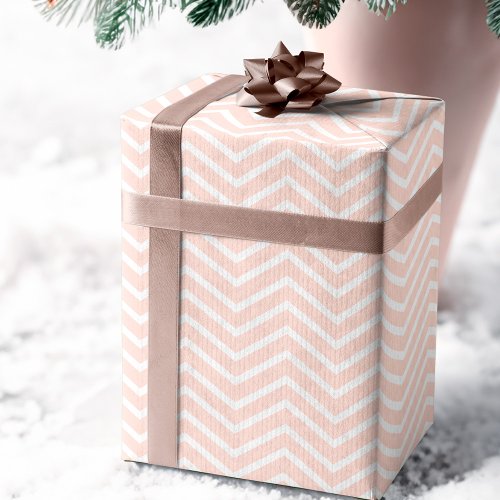 Modern Chic White  Pink Stripe Chevron  Dots Wrapping Paper Sheets