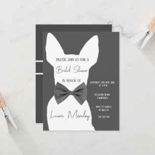 modern Chihuahua dog  Bridal Shower Invitation