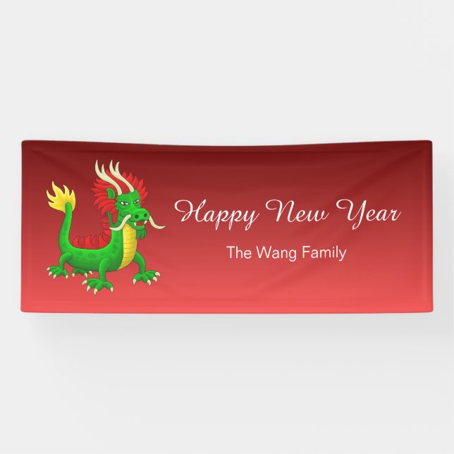 Modern Chinese Dragon Banner (Horizontal)