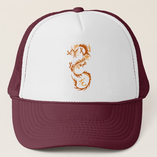 Modern Chinese Dragon Trucker Hat (Front)