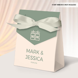 Modern Chinese/Vietnamese Wedding Thank You Favor Boxes