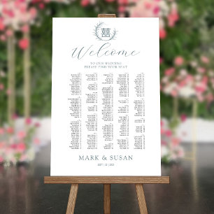 Modern Chinese Wedding Welcome Seating Chart Foam Board