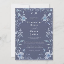 Modern Chinoiserie Botanical Floral Wedding