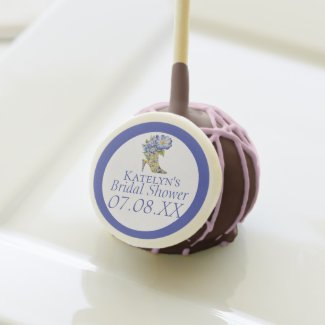 Modern  Chinoiserie Floral High-Heel Cake Pop