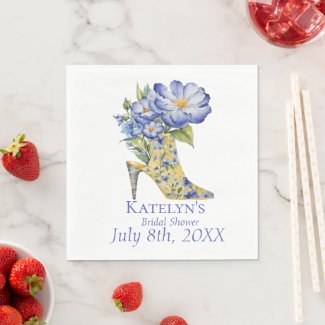Modern Chinoiserie High-Heel Shoe Bridal Shower 