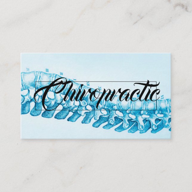 Modern Chiropractic Chiropractor Business Card (Front)