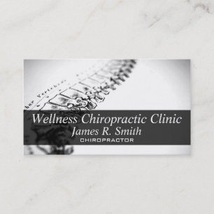 Modern Chiropractic Chiropractor Clinic Health Business Card