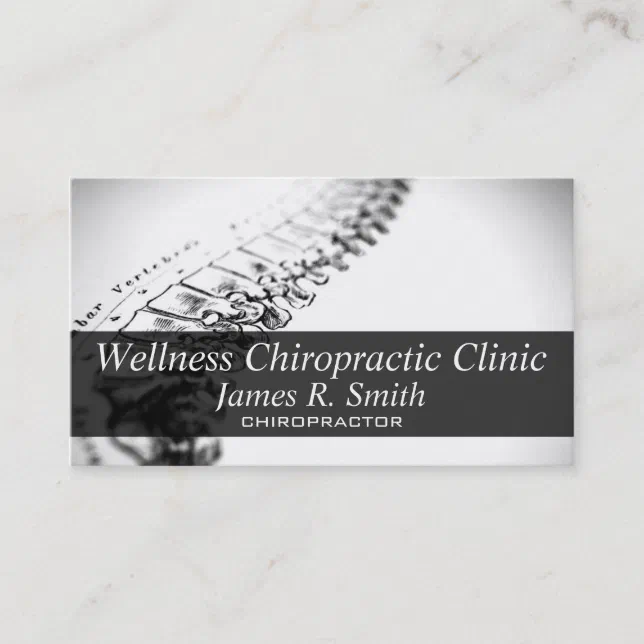 Modern Chiropractic Chiropractor Clinic Health Business Card | Zazzle