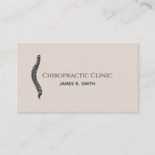 Modern Chiropractic Chiropractor Clinic Health Business Card