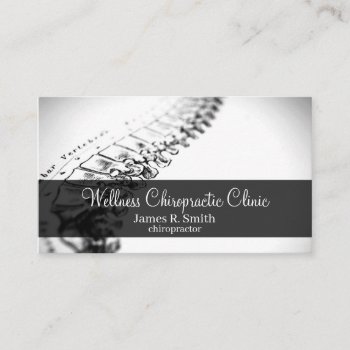 Modern Chiropractic Chiropractor Clinic Health Business Card by olicheldesign at Zazzle