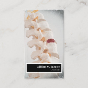 Modern chiropractor Spine close up  Business Card