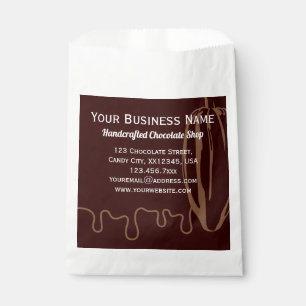 Modern Chocolatier Chocolate Shop Packaging Favor Bag