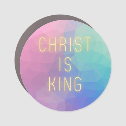 Modern Christ Is King Car Magnet