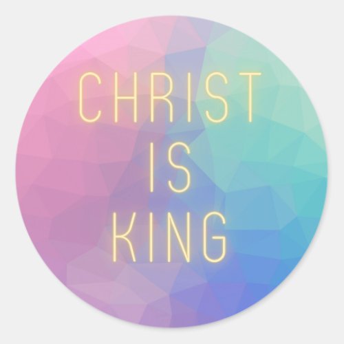 Modern Christ Is King Stickers