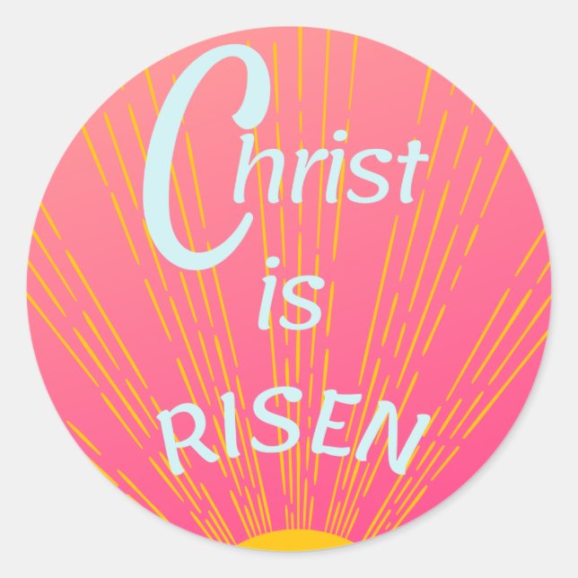 Modern Christ Is Risen Stickers (Front)