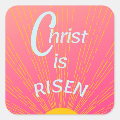Modern Christ Is Risen Stickers