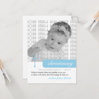 Modern Christening or Baptism Invitation