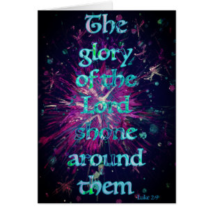 Modern Christian Abstract Art Bible Verse Xmas Cards