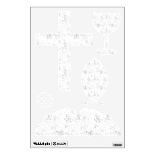 Modern Christian Faith Symbols Wall Decal