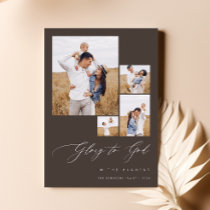 Modern Christian Family Religious Photo Christmas Holiday Card