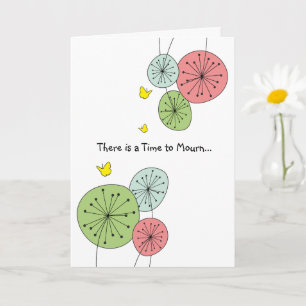 Modern Christian Praying for Comfort Sympathy Card