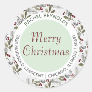Modern Christmas Address Envelope Seal (20)