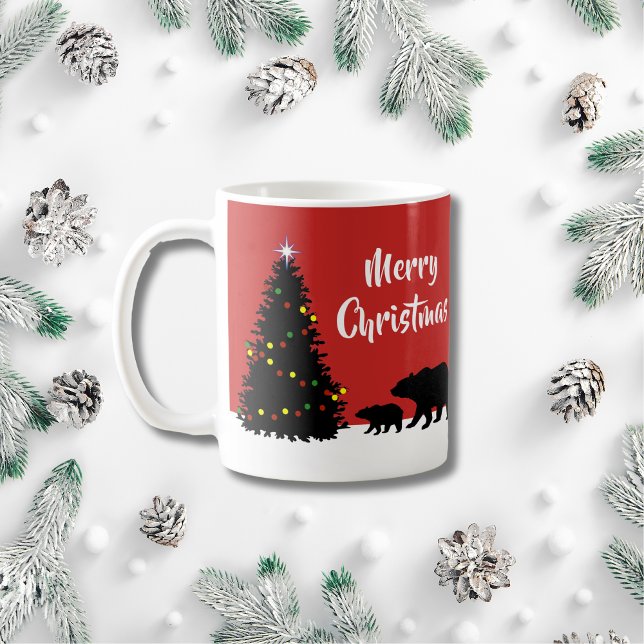 Modern Christmas Bears Holiday Coffee Mug (Creator Uploaded)