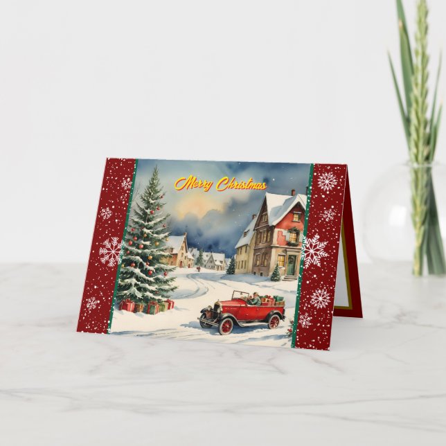 Modern Christmas Beautiful Holiday Collection Card (Front)