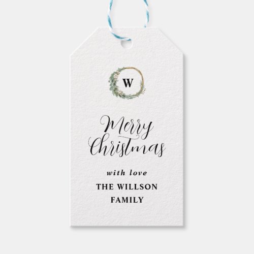 Modern Christmas Botanical Gift Tags