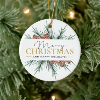 Modern Christmas Ceramic Ornament