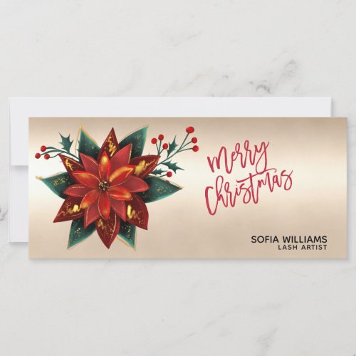 Modern Christmas Certificate Gift Card Add Logo