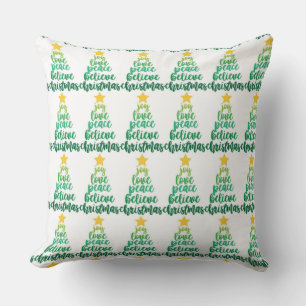 "MODERN CHRISTMAS" CHRISTMAS PILLOW
