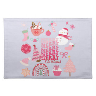 Modern Christmas Cloth Placemat