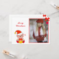 Modern Christmas Elf & Custom Photo | Zazzle