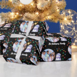 Modern Christmas Family Snowman Photo and Name  Wrapping Paper<br><div class="desc">Wrap your gifts with a playful, personal touch using this modern family snowman wrapping paper! Customize with a family photo and name to create a heartwarming design that’s perfect for the holidays. Featuring cheerful snowman illustrations and a clean, contemporary layout, this wrapping paper makes your presents stand out under the...</div>