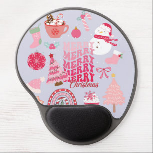 Modern Christmas Gel Mouse Pad