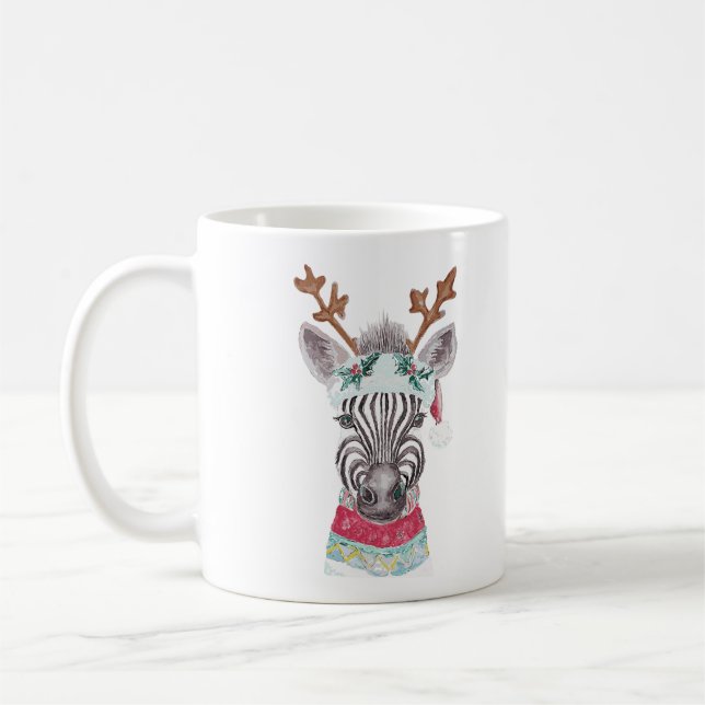 Modern Christmas gift idea Coffee Mug (Left)