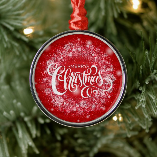 Modern Christmas Gift Metal Ornament (Tree)