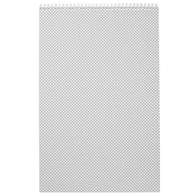 Modern Christmas Gray Pattern Gift Wrap Calendar (Cover)