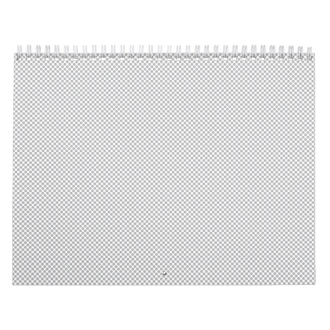 Modern Christmas Gray Pattern Gift Wrap Calendar (Cover)