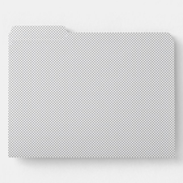 Modern Christmas Gray Pattern Gift Wrap File Folder (Front Left)