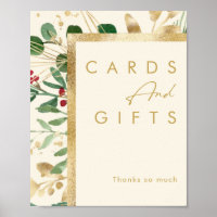 Modern Christmas Greenery | Cream Cards and Gifts