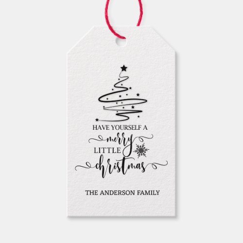 Modern Christmas Have yourself a merry little Gift Tags