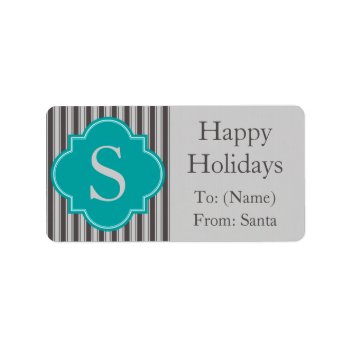 Modern Christmas Holiday Gift Tag Labels by thechristmascardshop at Zazzle