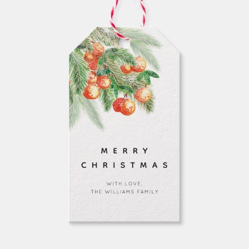 Modern Christmas Holiday Gift Tags