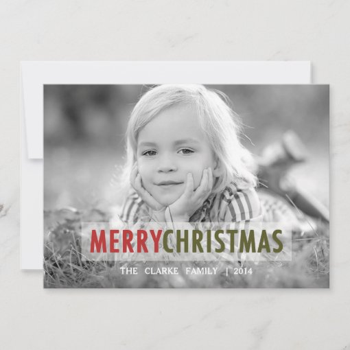 MODERN CHRISTMAS | HOLIDAY PHOTO CARD | Zazzle