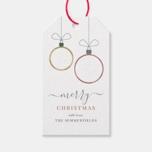 Modern Christmas Holidays Gift Tags